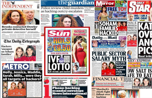 UK Newspaper Coverage of the Phone Hacking Scandal